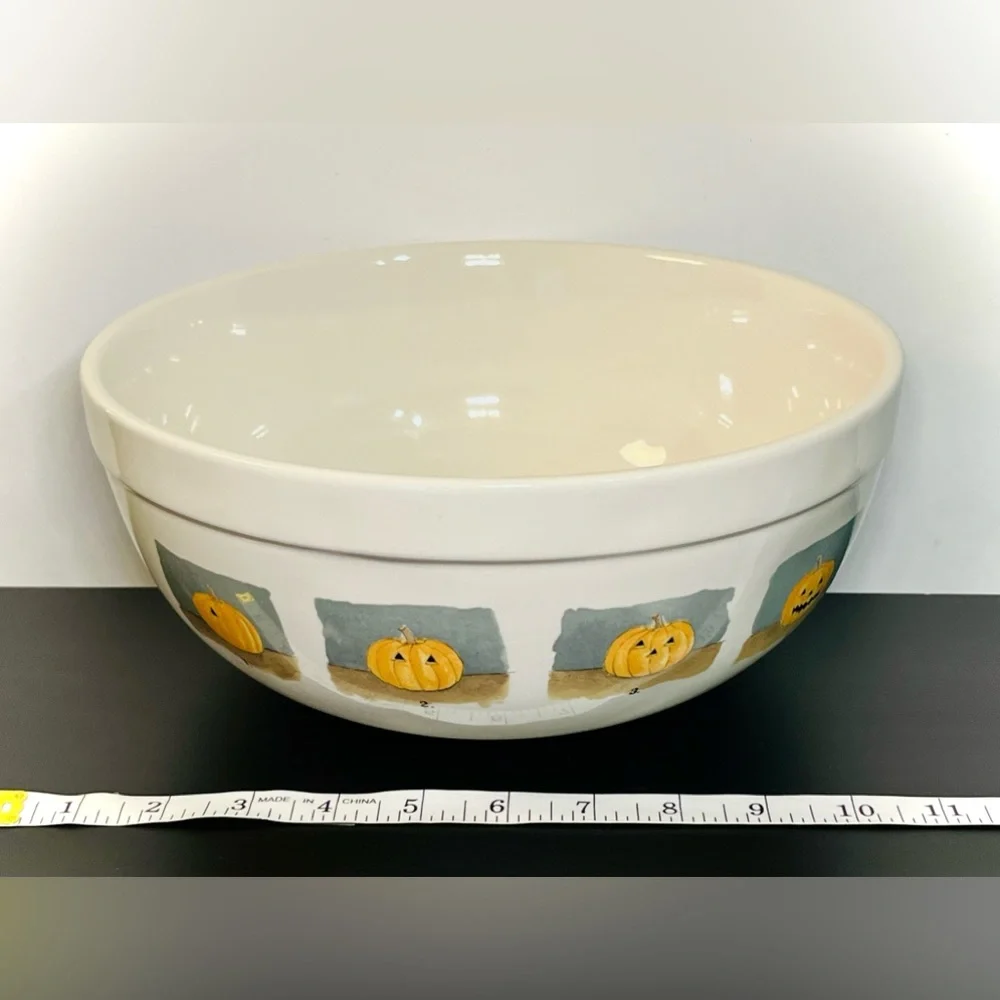 Rae Dunn XL Happy Halloween Candy Bowl